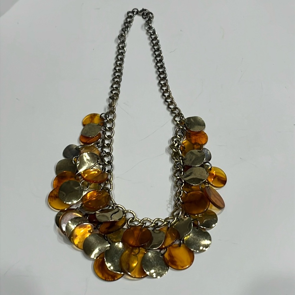 Faux, Vintage Unique Fall Necklace